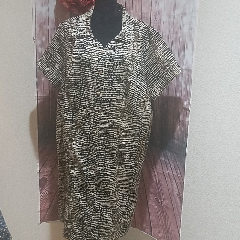 Calvin Klein Animal Print Plus size dress - Picture 5 of 8